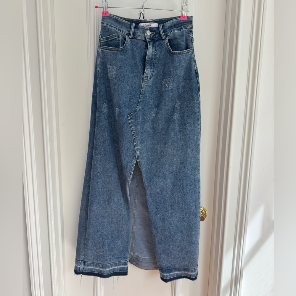 Denim Maxi Skirt XS / S